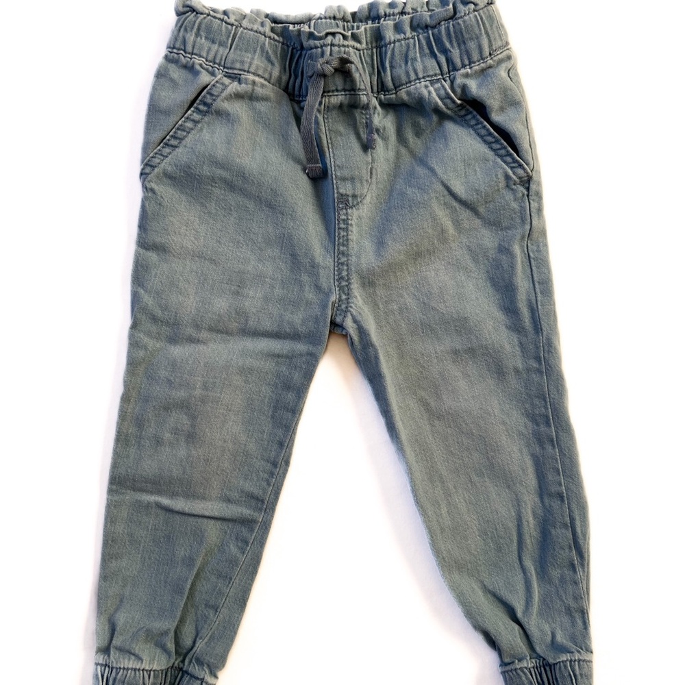Cat & Jack Toddler Girls 2T Denim Joggers
